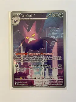 Pokemon Crobat 093/086 IR Chaos Rising NM Illustration Rare - Image 1
