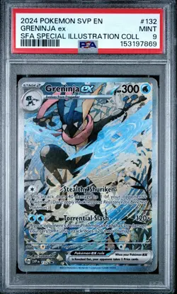 🔥🚀 Pokemon TCG Greninja EX SVP 132 Promo Shrouded Fable PSA 9 - Image 1