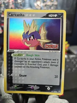 2007 Carvanha Pokemon Power Keepers 47/108 Stamped Reverse Holo - Image 1