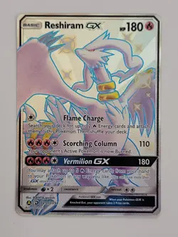 Pokemon TCG Reshiram GX Hidden Fates Shiny Vault Holo Rare - Image 1