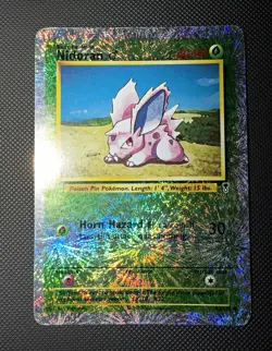 Pokemon TCG Nidoran M Legendary Collection Reverse Holo Common 83/110 Crease - Image 1