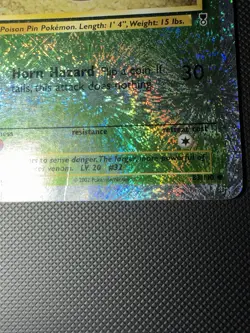 Pokemon TCG Nidoran M Legendary Collection Reverse Holo Common 83/110 Crease - Image 3