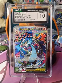 🔥 Pokemon TCG – Mega Charizard X EX #023 – Black Star Promo – CGC Gem Mint 10🔥 - Image 1