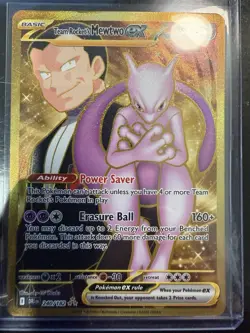 Team Rocket's Mewtwo 2-PACK ex 240/182 Sv10 Destined Rivals Hyper Rare Full Art - Image 1