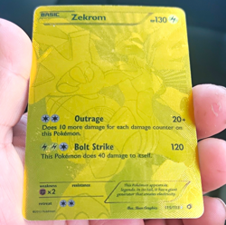 Pokemon Company Zekrom 115/113 Gold Full Art Foil Secret Rare 2013 EN - Image 1