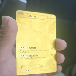 Pokemon Company Zekrom 115/113 Gold Full Art Foil Secret Rare 2013 EN - Image 2