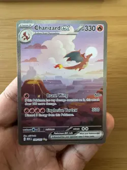 Charizard ex 2023 Pokemon 151 SIR Special Illustration Rare 199/165 - Image 1