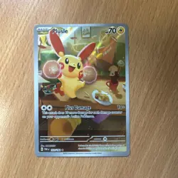 Pokemon TCG Plusle 193/182 SV04 Paradox Rift Illustration Rare Holo EN - Image 1
