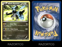 BLACK KYUREM 100/149 R BOUNDARIES CROSSED POKEMON LP - Image 4
