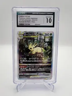 CGC 10 GEM MINT Japanese Pokemon 2022 Leafeon VSTAR 210/172 VSTAR Universe - Image 1