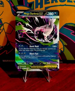 Mega Darkrai EX 048 - Double Rare Holo EN NM Pokemon Pitch Black Mega Evolution - Image 1