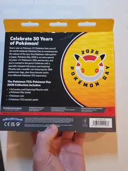 Pokemon Day 2026 Collection Box / Pikachu 30th Anniversary Promo Factory Sealed - Image 3