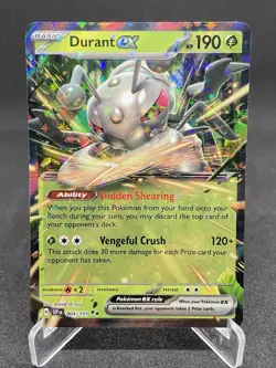 Pokemon TCG Durant Ex Scarlet & Violet Surging Sparks Holo Ultra Rare 004/191 - Image 1