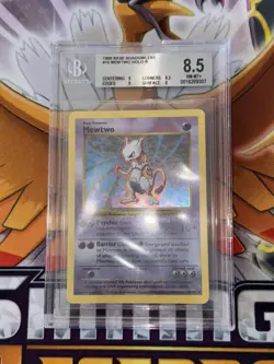 Pokemon Mewtwo Base Set Shadowless Holo Rare 10/102 BGS 8.5 - Image 1