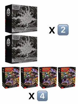 2 Pitch Black Pokemon center Etb and 4 booster bundle SEALED - Image 1