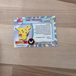 #25 PIKACHU ~ 1999 Topps Pokemon TV Black Logo - Image 2