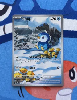 Piplup 098/094 - NM condition (off center) - Pokemon Phantasmal Flames Holo Rare - Image 1