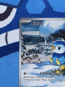 Piplup 098/094 - NM condition (off center) - Pokemon Phantasmal Flames Holo Rare - Image 2