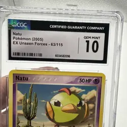NATU 2005 Pokemon EX Unseen Forces #63 CGC 10 GEM MINT - Image 2