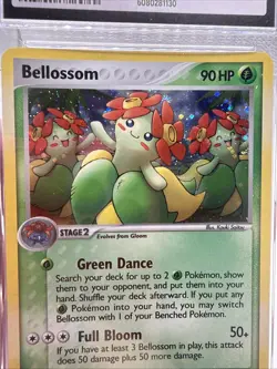 POKEMON EX UNSEEN FORCES BELLOSSOM Stage 2 HOLO CGC 9 3/115 2005 - Image 2