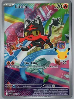 Litten 044 Holo Promo ME: Mega Evolution Promo Pokemon Near Mint - Image 1