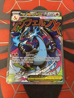 Pokemon TCG Mega Charizard EX 23 Black Star Promo Full Art Inferno Attack Rare - Image 1