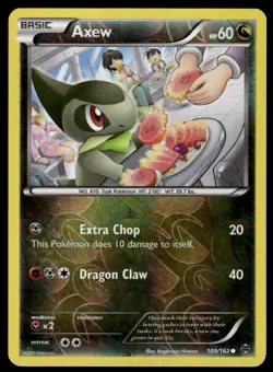 POKEMON AXEW BREAKTHROUGH 109/162 REVERSE HOLO C NM/M - Image 1