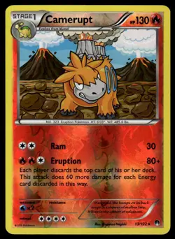 POKEMON CAMERUPT BREAKPOINT 13/122 REVERSE HOLO R NM/M - Image 1