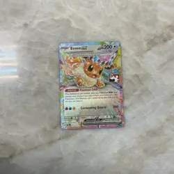 Pokemon TCG Eevee ex 075/131 Prize Pack Series Double Rare Holo 200 HP - Image 1