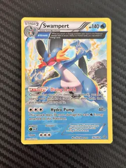 Pokemon Swampert Stage 2 Holo Rare Alpha Growth 140 HP XY Primal Clash 36/160 - Image 1