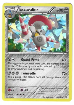 Pokemon - Escavalier - 80/101 - Cracked Ice Holo - Noble Victories - NM/M - Image 1