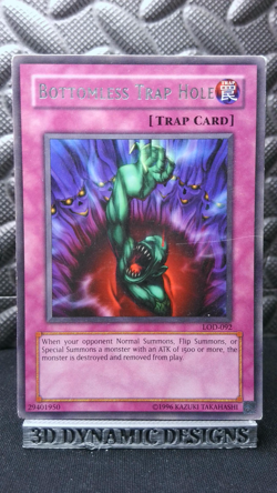 | Yugioh Bottomless Trap Hole LOD-092 Rare Legacy Of Darkness HP 🔥 | - Image 1