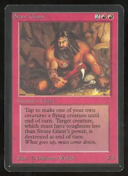 1993 MTG Magic the Gathering Beta Stone Giant NM Raw TCG Gaming Card - Image 1