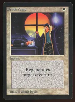 1993 MTG Magic the Gathering Beta Death Ward NM Raw Gaming Card TCG - Image 1