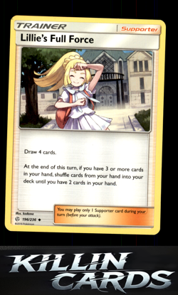 Lillie's Full Force 196/236 Pokemon Uncommon SM - Cosmic Eclipse Card LP - Image 1