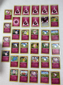Pokemon TCG Lot of 34 Fairy Type Cards Holo/Reverse Holo + Wonder Energy Special - Image 1