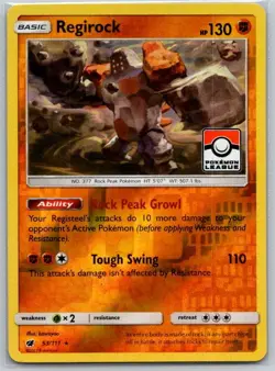 Regirock (Pokemon League) 53/111 League & Championship Cards Reverse Holo NM - Image 1