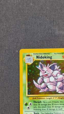 Pokemon Nidoking 11/102 Base Set Holo Rare Card 1999 WOTC Unlimited - Image 2