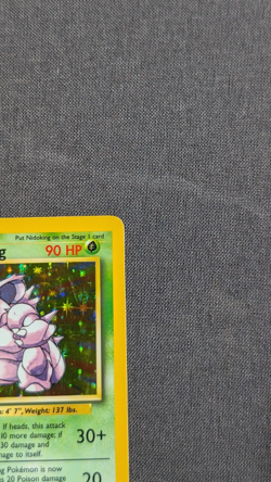 Pokemon Nidoking 11/102 Base Set Holo Rare Card 1999 WOTC Unlimited - Image 3