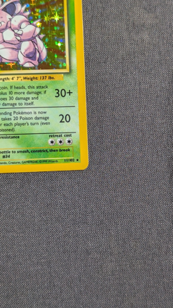 Pokemon Nidoking 11/102 Base Set Holo Rare Card 1999 WOTC Unlimited - Image 4