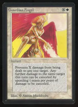 1993 MTG Magic the Gathering Beta Guardian Angel NM Raw TCG - Image 1