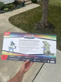 Pokemon TCG Prismatic Evolutions Lucario Ex Tyranitar Ex Premium Collection NEW! - Image 2