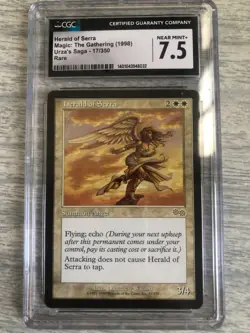 Hearld of Serra Urza's Saga Rare CGC 7.5 NM FREE SHIPPING - Image 1