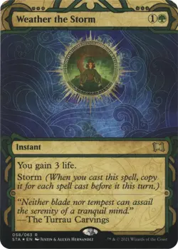 MTG Foil - Weather the Storm (Foil Etched) - 58 / NM / English - Image 1