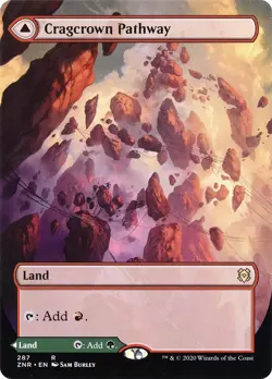 Foil - Cragcrown Pathway (Borderless) - 287 / NM / English MTG - Image 1