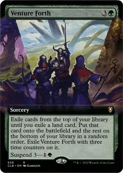MTG Venture Forth (Extended Art) - 639 / English / Near Mint - Image 1