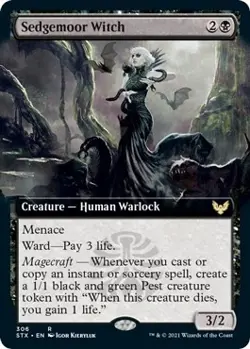 MTG Sedgemoor Witch (Extended Art) - 306 / English / Near Mint - Image 1