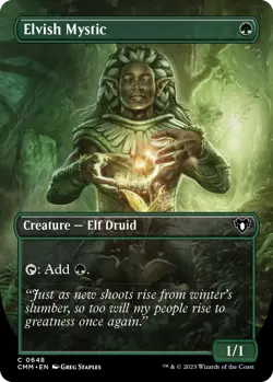 MTG Foil - Elvish Mystic (Borderless) - 648 / NM / English - Image 1