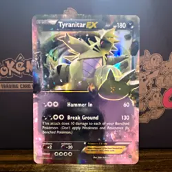 Tyranitar EX 42/98 XY Holo Rare Basic 180 HP English Pokemon TCG - Image 1