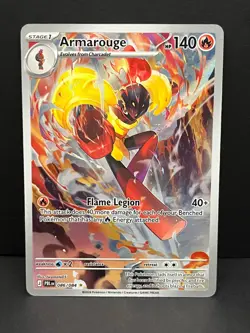 Armarouge 086/084 Illustration Rare Pitch Black Pokemon Holo Near Mint - Image 1
